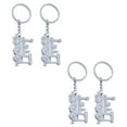 thumbnail image 3 of 4pcs Locomotive Key Holder Unique Key Rings Keychains Key Decoration Bag Pendant, 3 of 8