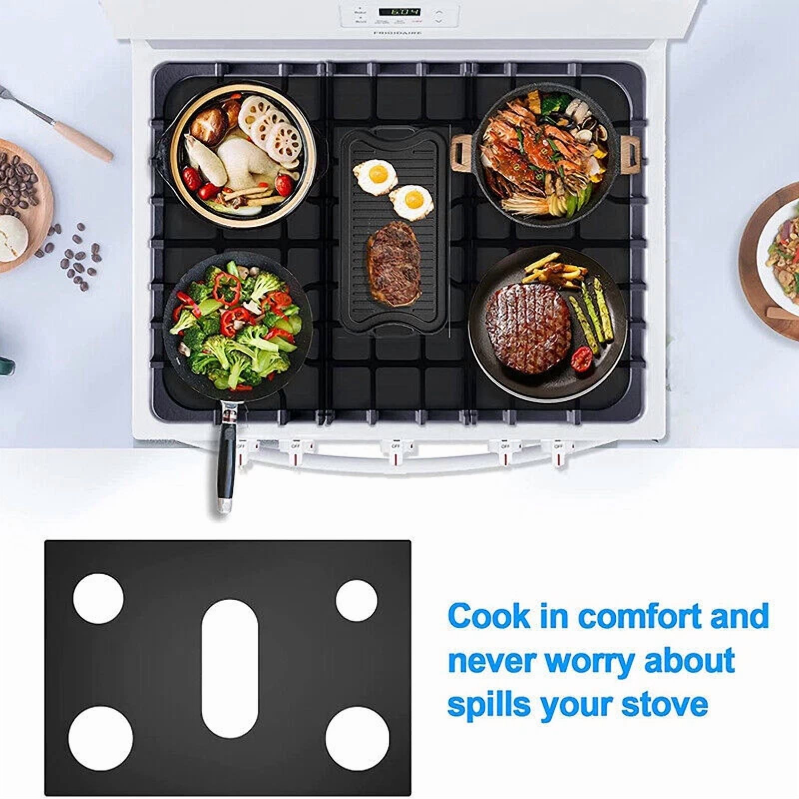 1Pc Gas Range Stove Top Burner Cover Protector Reusable Non-Stick Liner Kitchen