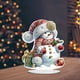 thumbnail image 3 of (LL101) Adornos Pintura Diamantes Adornos Ambiente Navideño Muñeco Nieve Invierno (Diamante Brillante Una Cara + Diamante Forma Especial) Video, 3 of 9