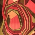 thumbnail image 1 of Ahgly Company Indoor Square Abstract Orange Contemporary Area Rugs, 3' Square, 1 of 1