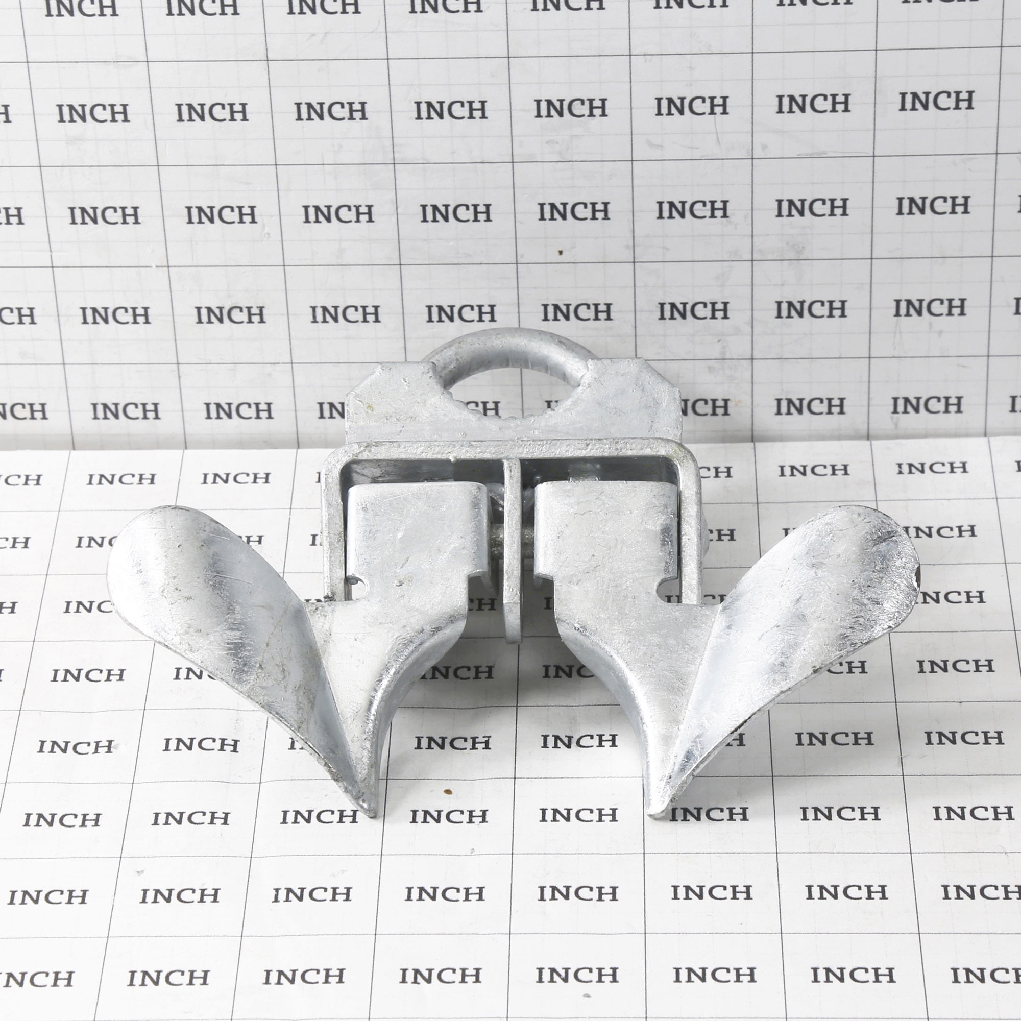 Plum Fittings Chain Link Fence Butterfly Gate Latch 1 3/8" x 1 7/8" OD | Fence Gate Latch | Galvanized Pressed Steel