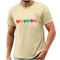 thumbnail image 4 of Men's LGBTQ Pride T-Shirt – Rainbow Flag & Heart Graphic Tee, Equality Short Sleeve Crewneck Top for Pride Month 2025, 4 of 4