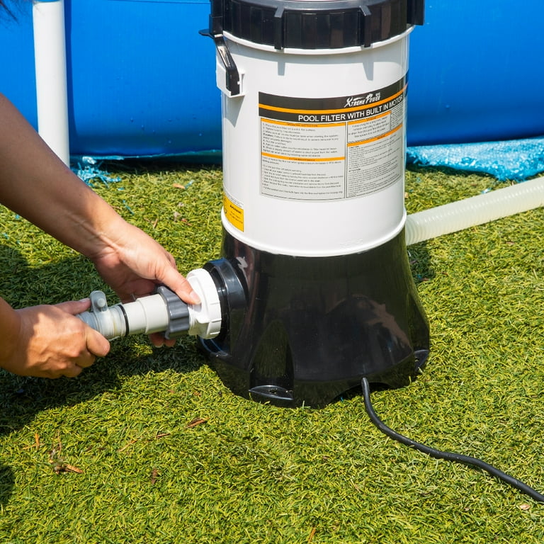 XtremepowerUS Pro-Series 25 Sq. Ft. Pool Cartridge Filter, Above