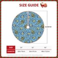 thumbnail image 2 of Lukts Blue paisley pattern Print Color Life Christmas Tree Skirt, Winter Holiday Tree Mat Decoration ,Can be Used as A Shawl-, 2 of 6