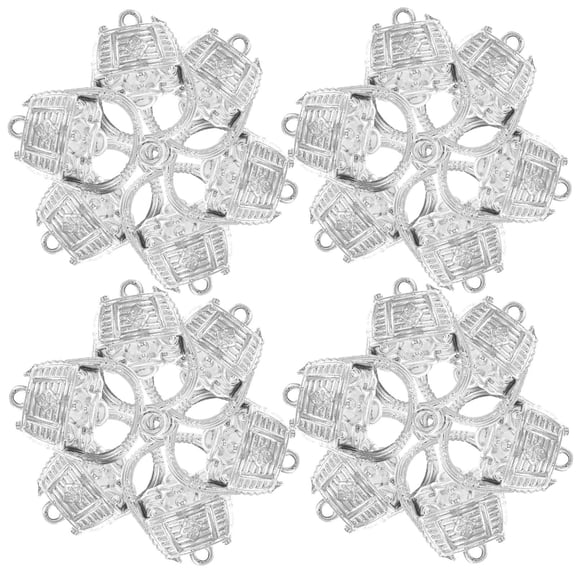 OFFIGAM 40 Pieces Flower Basket Charms for Jewelry Making, Craft Supplies, Design Pendants and Accessories Set