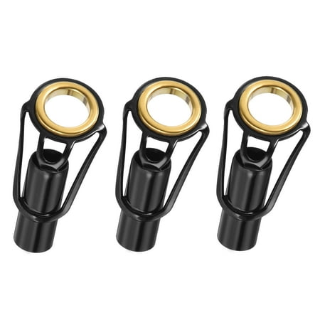 6mm Tube Dia Fishing Rod Tips Repair Kit Stainless Steel Ring Guide 3 Pack