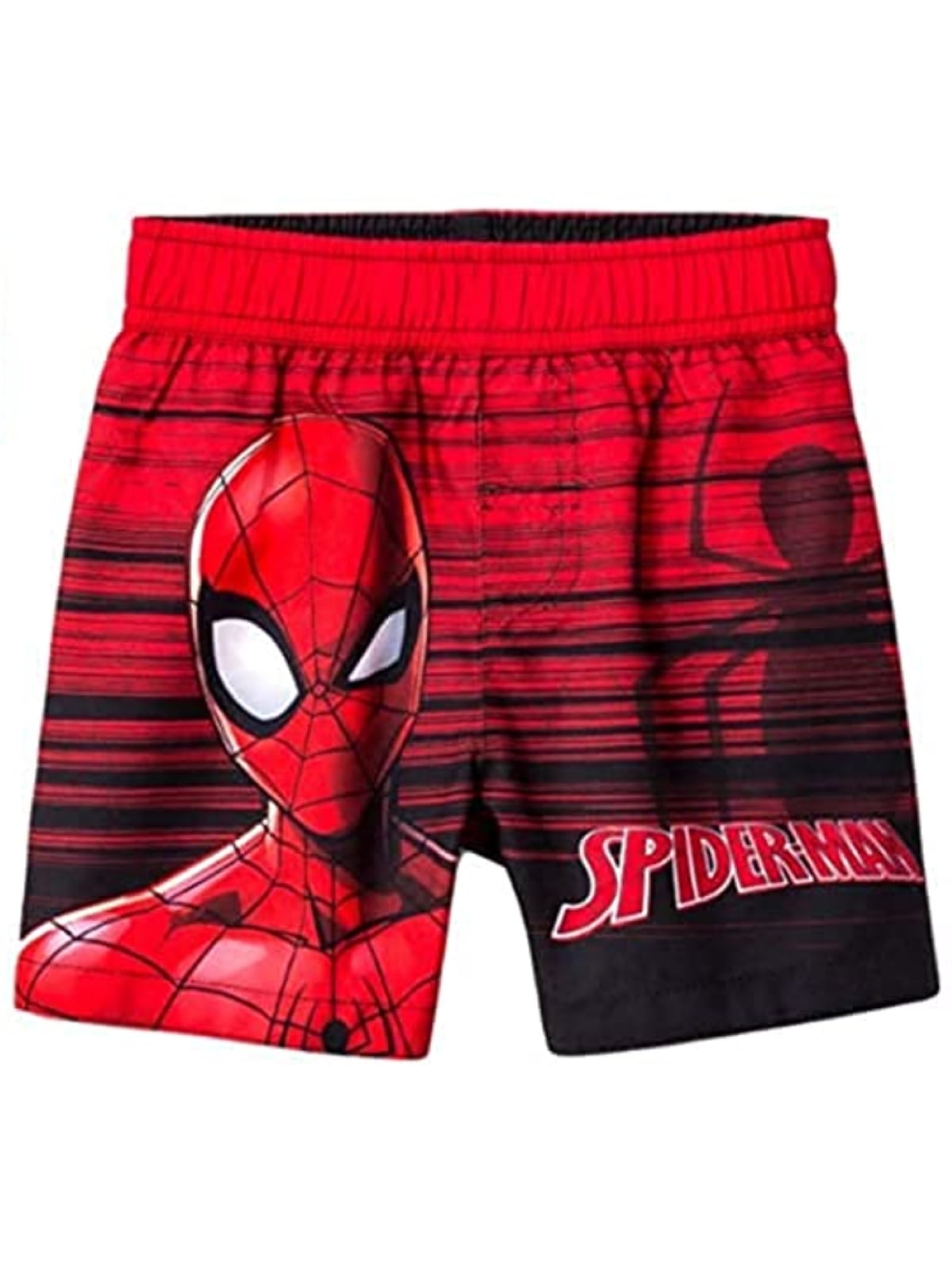 Marvel Spiderman Boys’ Licensed Swim Trunks – Quick-Dry Fabric