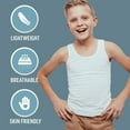 thumbnail image 5 of Key Chain Boys' 100% Cotton Tank Tops - 6-Pack of Comfortable Athletic Undershirts, 5 of 7