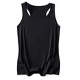 thumbnail image 5 of Vivianyo HD Women's Solid Scoop Neck Tank Tops, Soft Stretch Sleeveless Athletic Tank Tops for women, Sizes S-2XL, 5 of 5