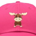 thumbnail image 2 of DALIX Cute Moose Hat Baseball Cap in Hot Pink, 2 of 6
