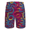 thumbnail image 6 of Kdxio Colorful Snake Pattern Mens Casual Shorts - Drawstring Summer Beach Sports Shorts for Men, 6 of 9