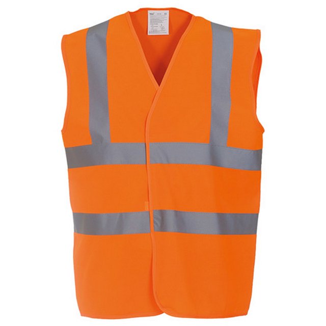 Yoko- Chaleco reflectante Modelo Premium unisex (Naranja butano)