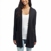 Splendid Ladies 2-piece Cardigan Tank Set (Black/White, XL)