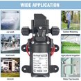 thumbnail image 4 of 12v Rv Water Pump Dc 12v 60w 130pi 6l/min High Pressure Water Pump Diaphragm Self-priming Pump Rv Water Pump, 4 of 5