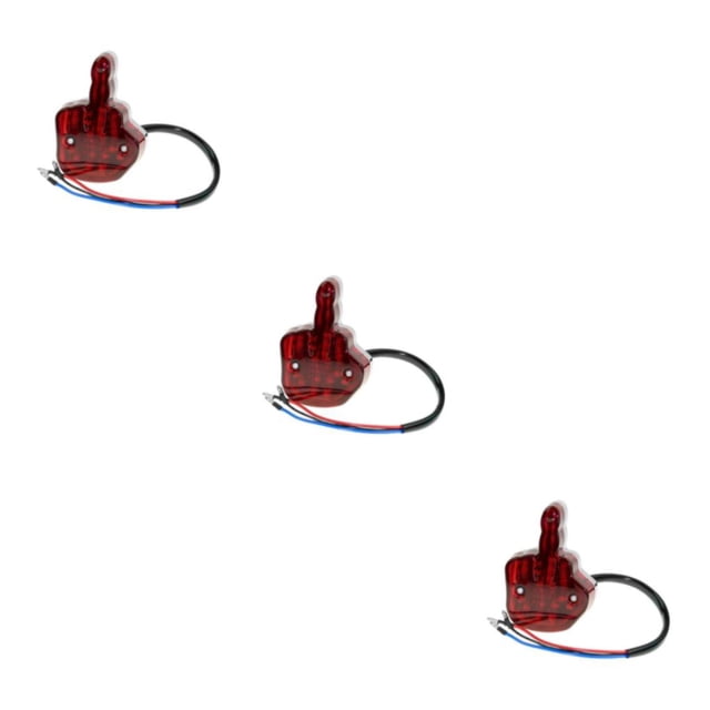 Speravity Unique Middle Finger Motorcycle Taillight Tail Lamp 12V LED Light Rear Brake Type1 NO1