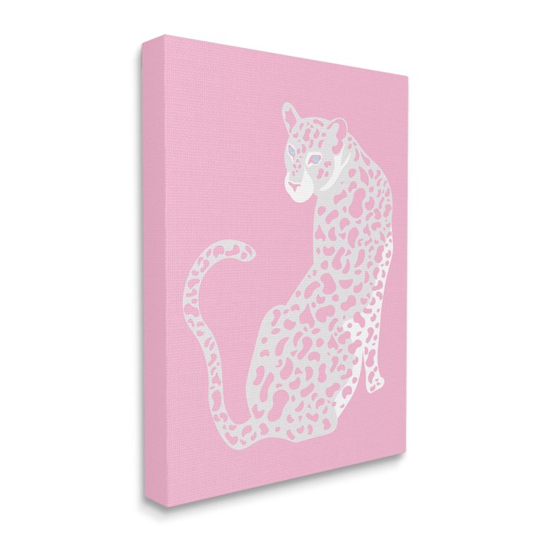 Stupell Industries Pink Leopard Cheetah Canvas Print