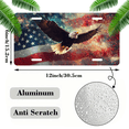 thumbnail image 2 of 1 Pcs 2D Flat License Plate Covers & Frames, American Eagle with For Decorative Front, Waterproof For Decoration Aluminum License Plate Covers & Frames Cover For Men Women, 12" X 6", 2 of 7