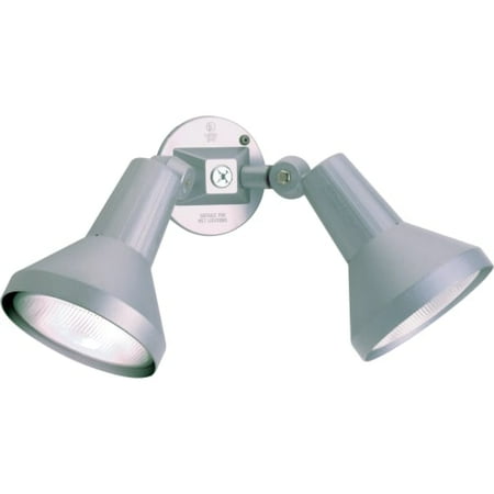 Nuvo Lighting 77/703 Flood Lights Outdoor Lighting Dual Head Flood Light ;Gray
