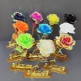 thumbnail image 4 of Simulación de rosa de papel dorado Regalo para el día de la madre, día del maestro, regalo exquisito de Navidad, 4 of 5