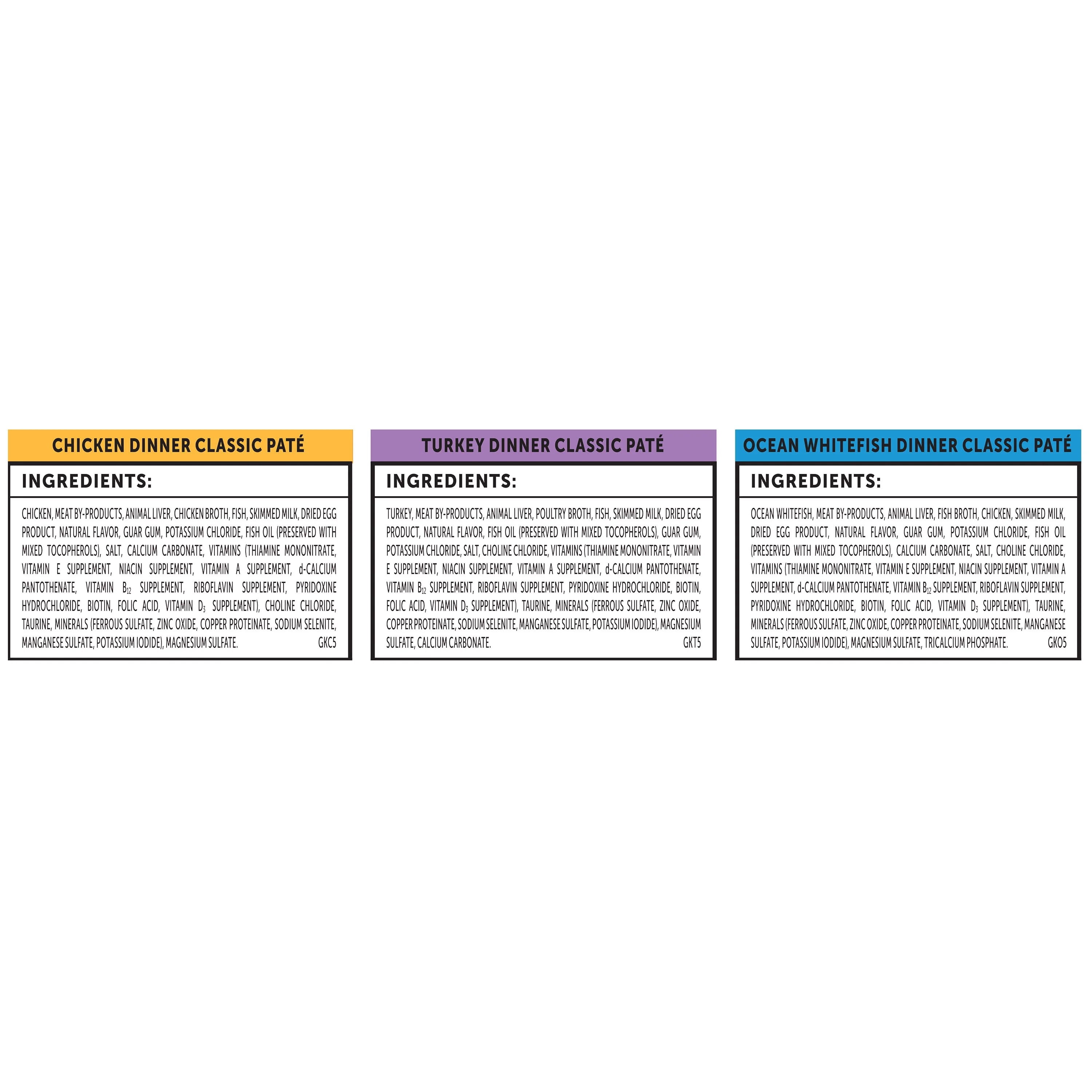 (6 pack) Vibrant Life Classic Pate Wet Kitten Food Variety Pack, Grain-Free, 3 oz Cans, 24 Count