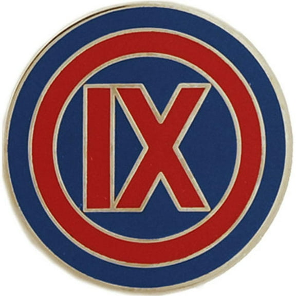 Eagle Emblems P14071 Pin - Army, 9th Corps - 1 in.