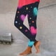 thumbnail image 1 of TaTaai Women's Valentine Print Casual Yoga Leggings, Valentine's Day Gift, Daily Home Activewear Leggings Gift, 1 of 6