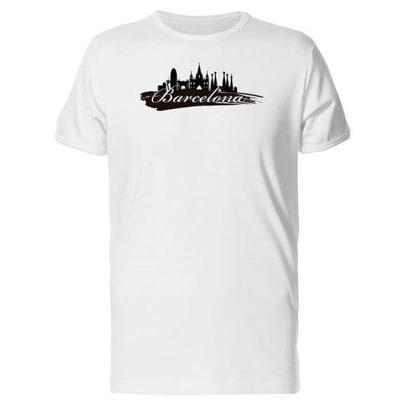 Barcelona Black Skyline Tee Men's -Image by Shutterstock