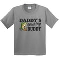 thumbnail image 3 of Inktastic Daddy's Fishing Buddy Youth T-Shirt, 3 of 5