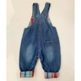 thumbnail image 2 of Peacolate 3M-24M Baby Boy Denim Overalls Bus Pants for Infant Toddler Kids,Star,9-12M, 2 of 6