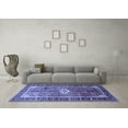 thumbnail image 3 of Ahgly Company Indoor Square Persian Blue Traditional Area Rugs, 6' Square, 3 of 4
