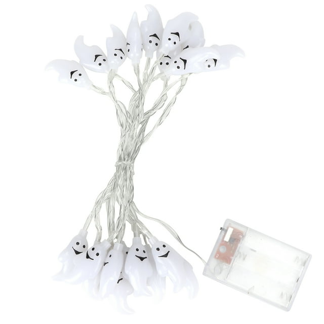 Tira de lámpara de noche interior de cadena de luz fantasma colorida de 3m 20LED para vacaciones de Halloween