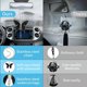 thumbnail image 3 of Diamond Car Hanging Accessories,crystal Car Rear View Mirror Pendant Car Accessories,hanging Ornaments Pendant Decoration Suitable For All Cars(black, 3 of 4