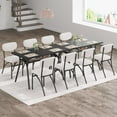 thumbnail image 7 of 5 Piece Dining Table Set for 4, Kitchen Table and Chairs for 4, Modern Dining Room Table with Storage Rack for Small Space, 7 of 7