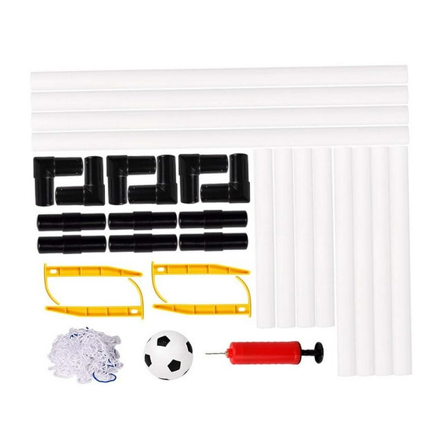 QualitChoice Kids Soccer Goals Set Football Match Goal Frame Soccer Sports Games Family Interaction Backyard PP Ropes