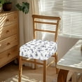 thumbnail image 3 of HELLHERO Dragonfly Lavender Print Seat Covers for Dining Room Chairs, Dining Room Seat Cover Protector, Anti Scratch Kitchen Chair Slipcover Set of 2, 3 of 7