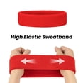 thumbnail image 4 of TOPTIE 12 Sets Neon Sweatband Set, Terry Cloth Headbands and Wristbands for Running Basketball Workout - Neon Orange, 4 of 7