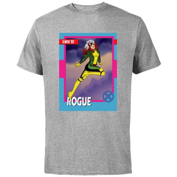 Marvel Studios X-Men ’97 Rogue Retro Trading Card- Short Sleeve Cotton T-Shirt for Adults - Customized-Athletic Heather