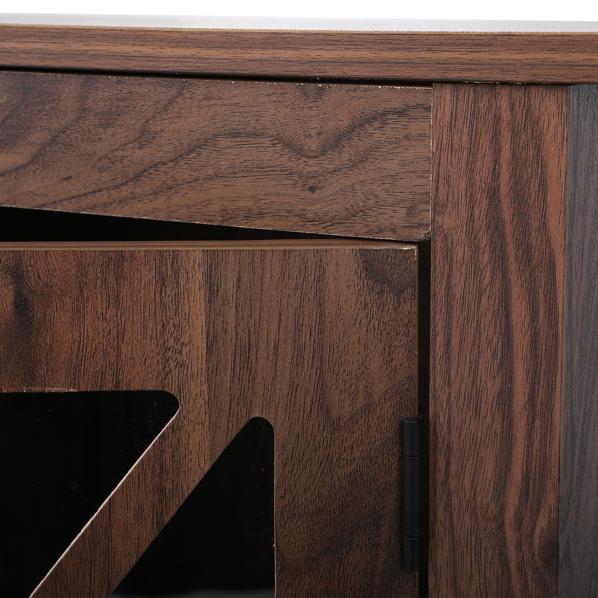 Lowestbest 2-Piece Retro Wooden Coffee Table, Bedside Table Display Cabinet, Brown Lowestbest 2-Piece Retro Wooden Coffee Table, Bedside Table Display Cabinet, Brown