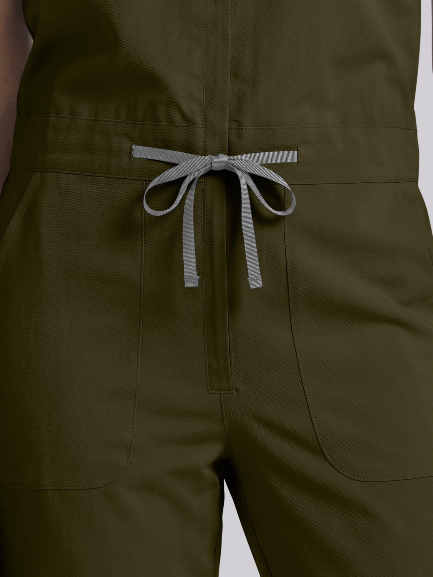 Scrubstar Ultimate Women’s Antimicrobial Drawstring Straight Leg Scrub Jumpsuit, Sizes XS–2XL