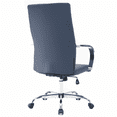thumbnail image 4 of LeisureMod Sonora Modern High-Back Adjustable Swivel Leather Conference Office Chair in Navy Blue, 4 of 10