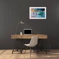 thumbnail image 3 of West, Ronald 32x23 White Modern Wood Framed Museum Art Print Titled - Sunset Dance, 3 of 4
