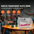 thumbnail image 2 of KFFKFF Acrylic Raffle Drum, Professional Raffle Ticket Spinning Cage with 2 Keys for Tickets, Raffle Balls, Holds 5000 Tickets or 200 Raffle Balls, 2 of 9