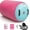 Pink+Green, variant on Air Barrel - Air Roller Gymnastics Barrel for Handspring Trainer, Air Tumble Mat with Pump for Gym /Yoga Exercise/Cheerleading/ and Outdoor Use