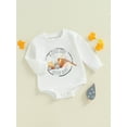 thumbnail image 2 of Bagilaanoe Baby Boy Oversized Romper Sweatshirt Infant Long Sleeve Bodysuits Print Pullover 3M 6M 12M 18M Newborn Casual Tee Tops, 2 of 7