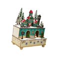 thumbnail image 2 of Caja de música con luces navideñas, decoración navideña, caja de música para armar tú mismo, figuras con luces LED para chimenea, fiestas y vacaciones, 2 of 9