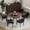Black, variant on COLAMY Modern Dining Chairs Set of 2, Upholstered Corduroy Accent Side Leisure Chairs with Mid Back and Wood Legs for Living Room/Dining Room-LightGreen