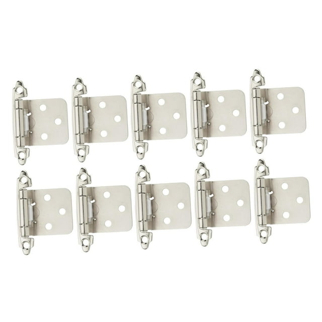 DOLITY 10 Pieces Cabinet Door Hinges Cold Rolled Steel Furniture Hardware Accessory
