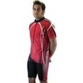 thumbnail image 2 of Men's Cool Plus Sublimated Print Race Cut Short-Sleeve Biking Cycling Jersey, 2 of 8