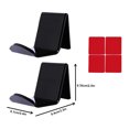thumbnail image 4 of Thinsony 2 Pieces Headphone Rack Acrylic Material Save Space Controller Stand Easy to Install Professional Light Weight Headsets Stand Black, 4 of 6