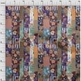 thumbnail image 4 of oneOone Cotton Poplin Brown Fabric Asian Mix Floral Craft Projects Decor Fabric Printed By The Yard 56 Inch Wide, 4 of 4